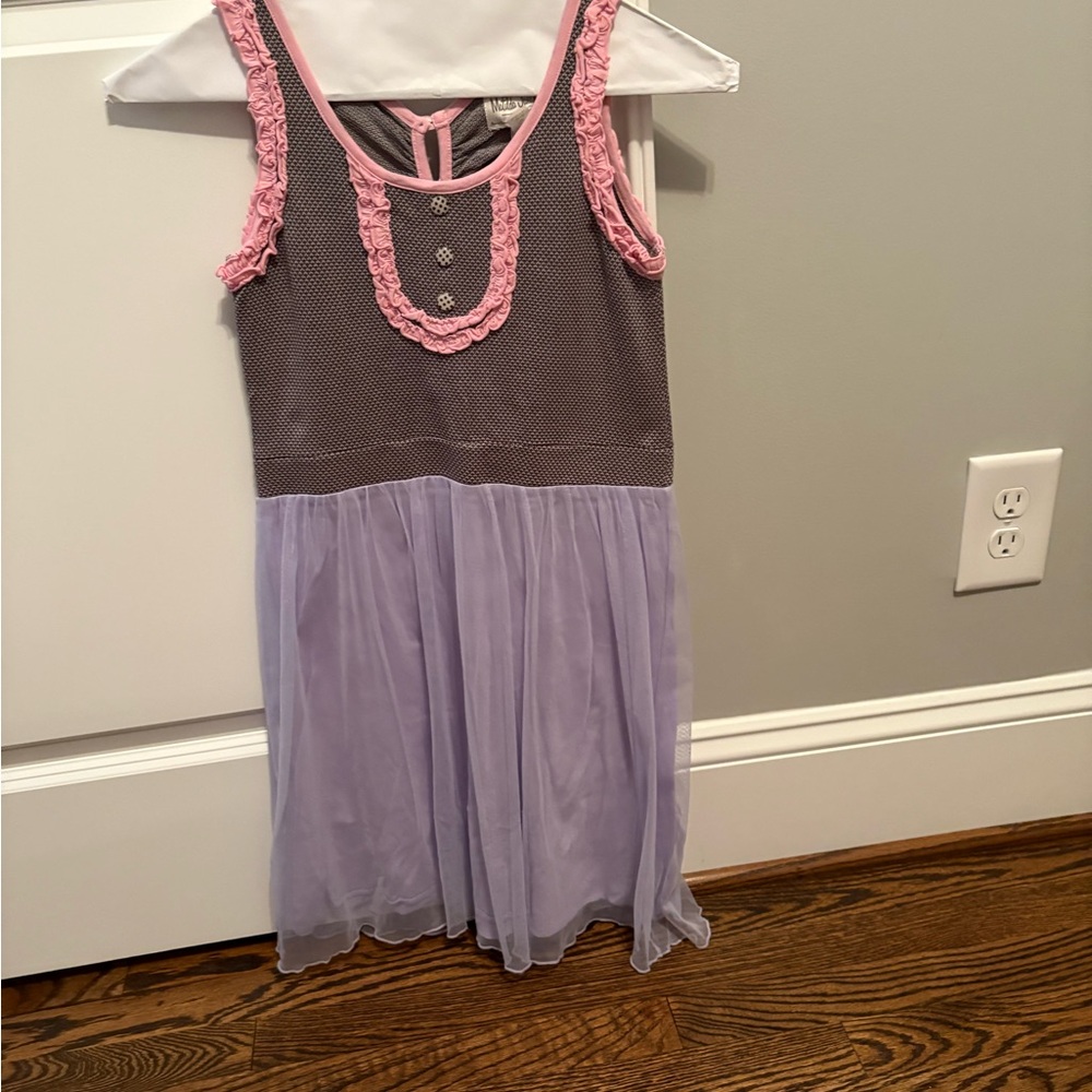 Matilda Jane Lavender and Grey Dress - Size 10
